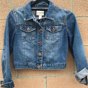 Girls Size 11/12 Medium Washed Denim Jacket